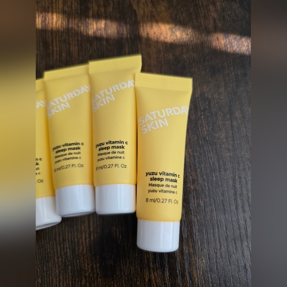 Saturday Skin, Yuzu Vitamin C Sleep Mask, 8ml, BUNDLE of 5, Travel Size - Picture 3 of 5